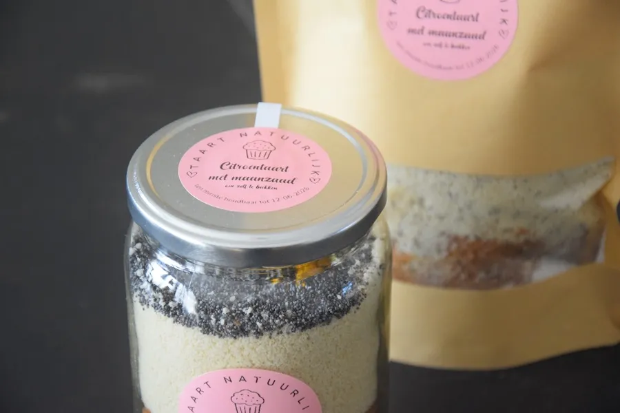 Gezonde Citroentaart Maanzaad bakmix deksel - Natuurlijk gezoet - Voedstapje