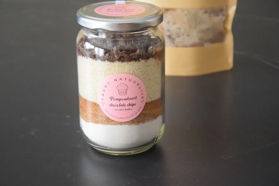 Gezonde Pompoentaart met Chocolate Chips bakmix - natuurlijk gezoet