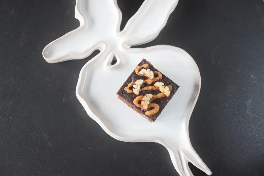 pure chocoladetaart met gezouten karamel top