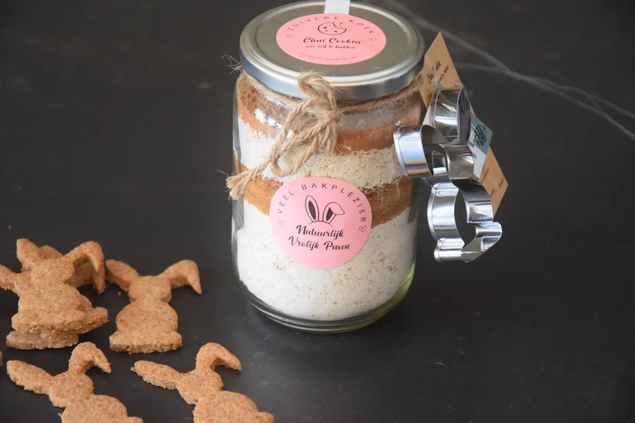 gezonde bakmix voor chai cookies met koekuisteker voor Pasen