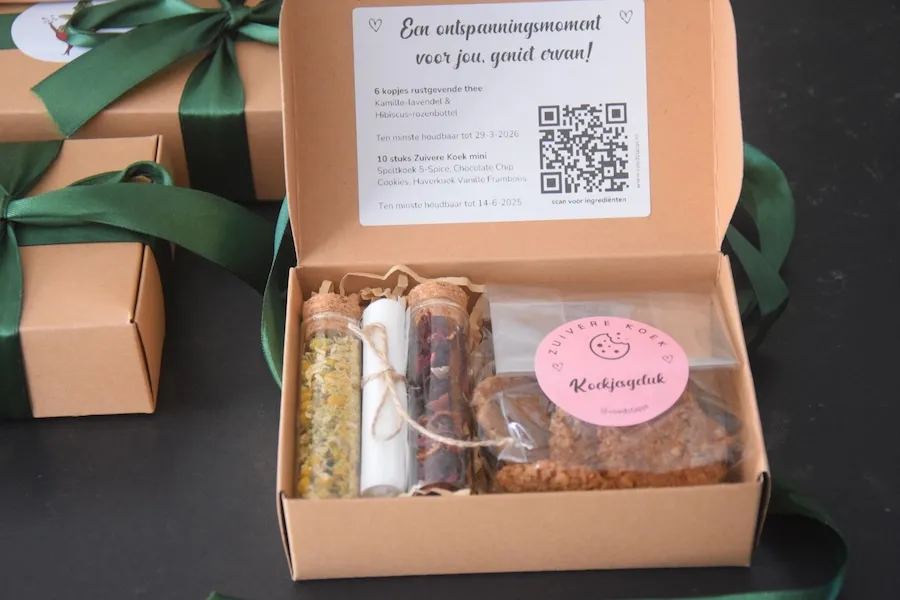 Zuivere Koek & Verse Thee Cadeaupakket