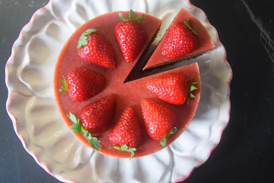 Zomerse Aardbeientaart - Lactosevrij Top