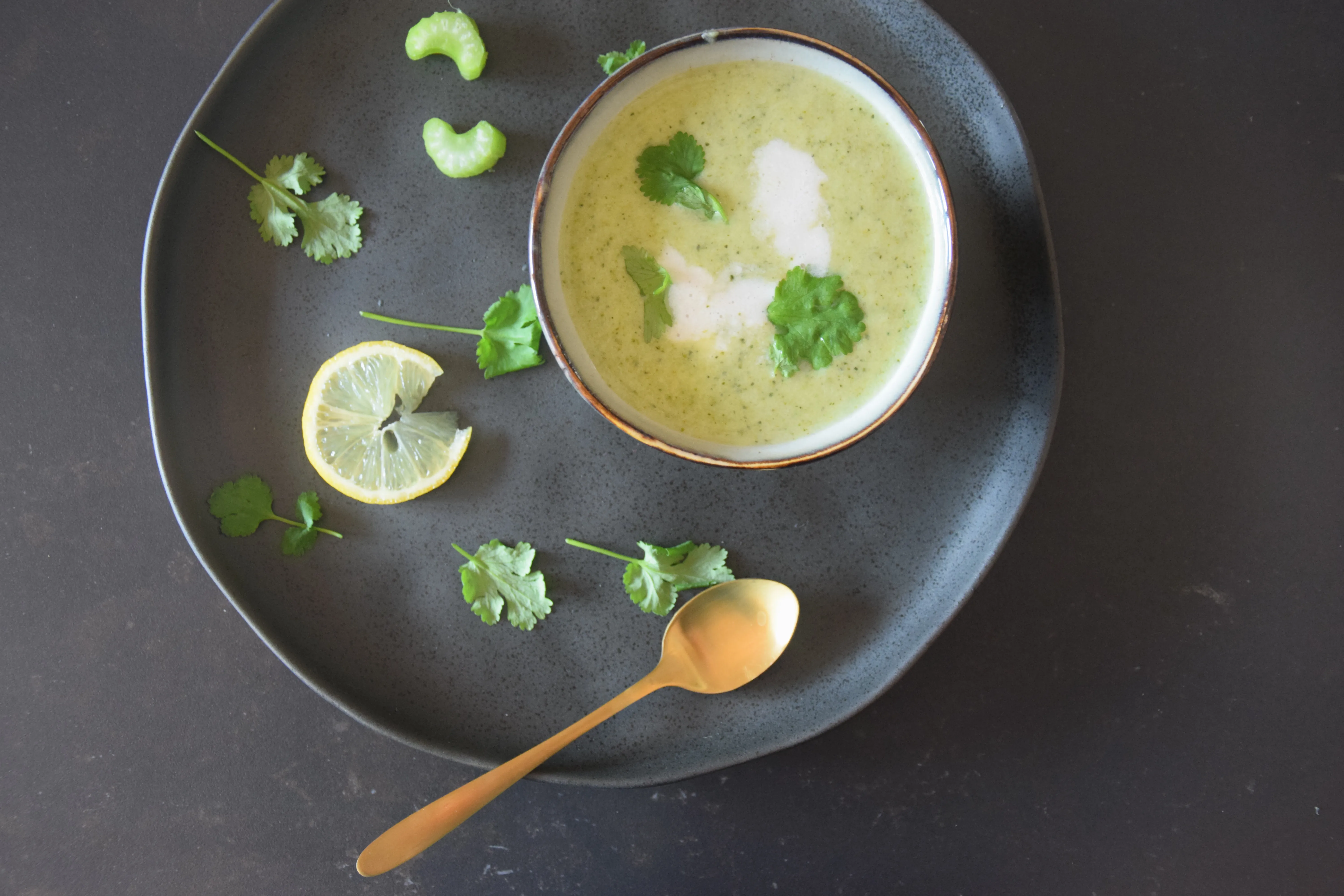broccoli soep met koriander