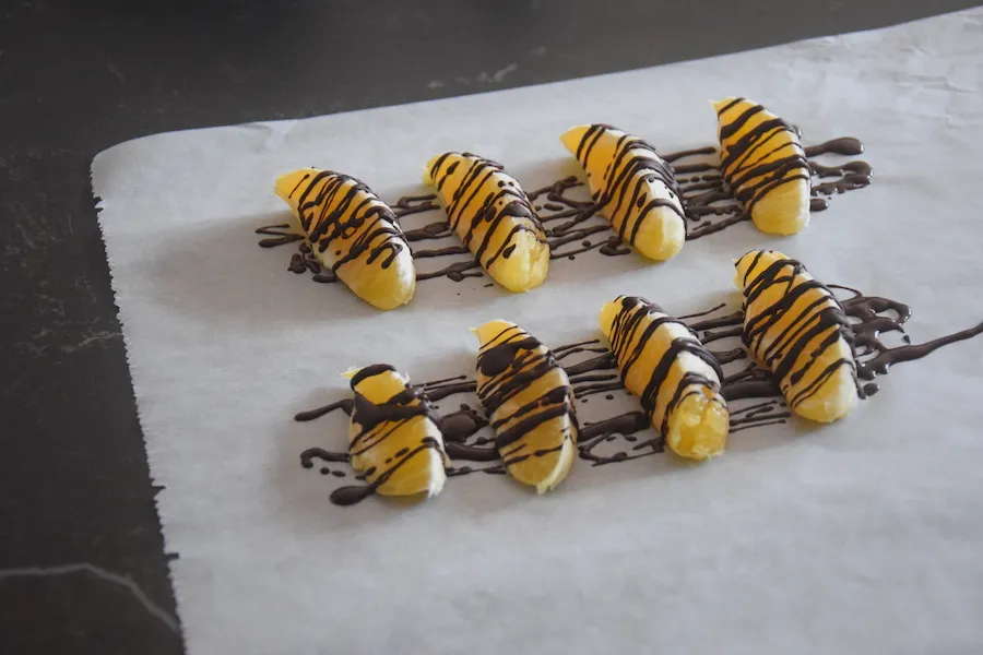 sinaasappel met pure chocolade