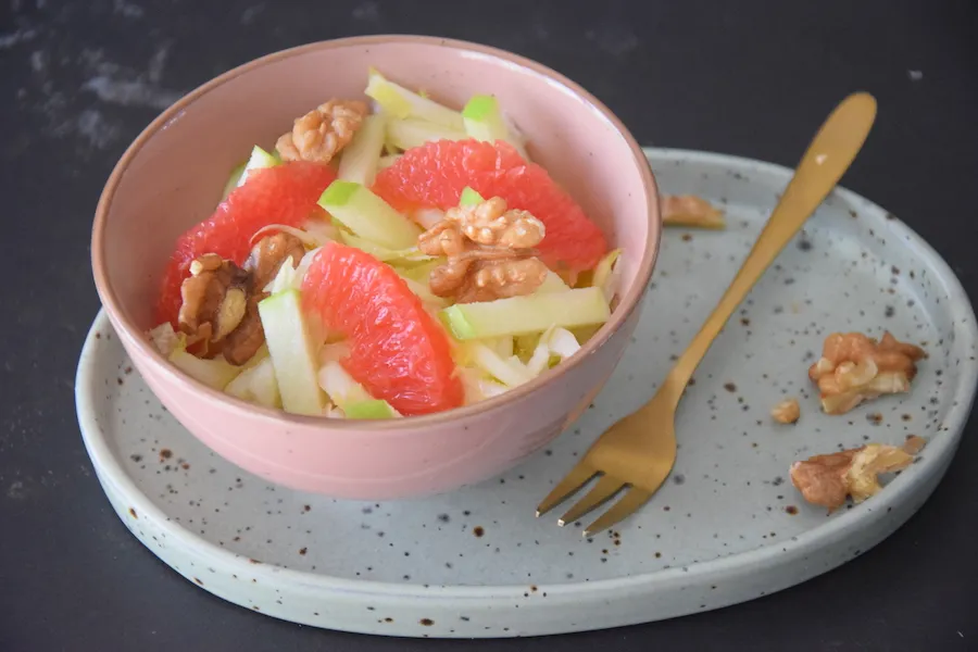witlof salade grapefruit appel en walnoten