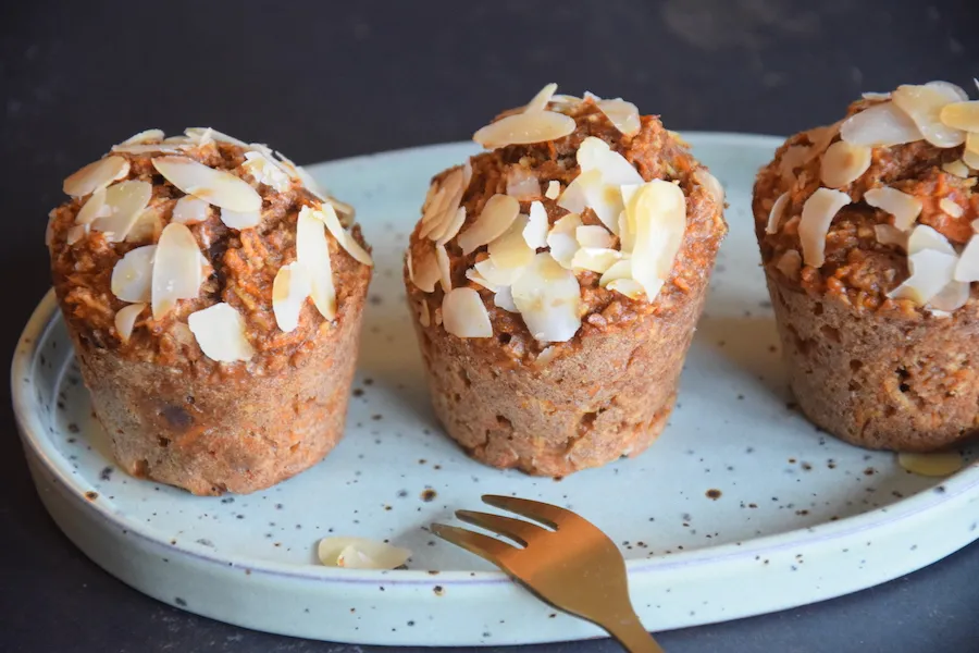 wortelmuffin met amandel